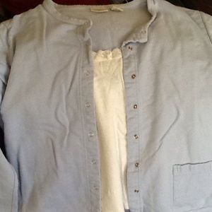 Sonoma XL button up with Chaps L tank top.