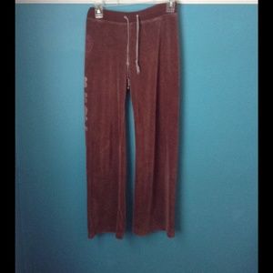 Juicy couture velour track pants