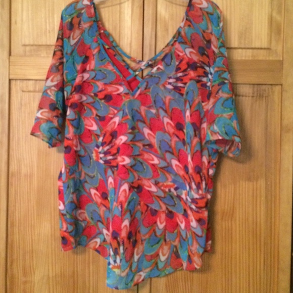 Miss Me multi colored Blouse - Picture 2 of 4