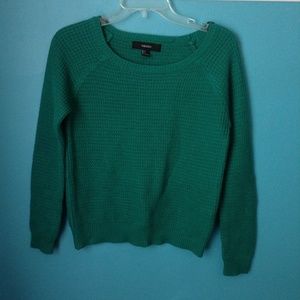 Forever 21 knit green sweater NWOT