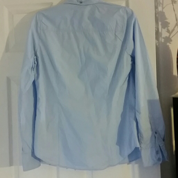 Long sleeve baby blue button down - Picture 3 of 3