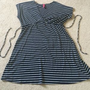 Plus size striped dress
