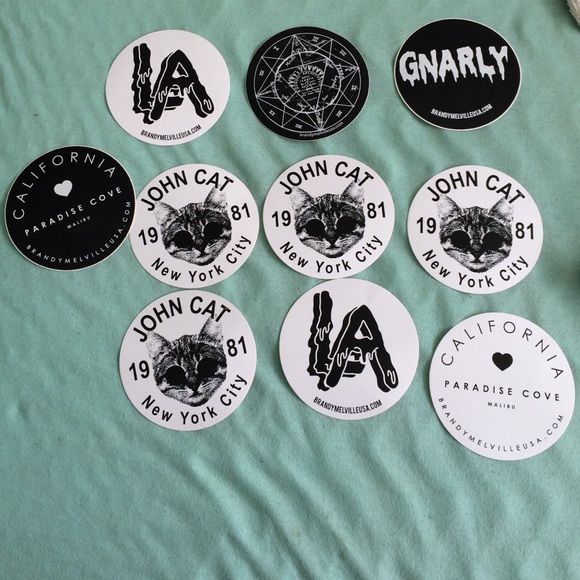 10 brandy Melville stickers
