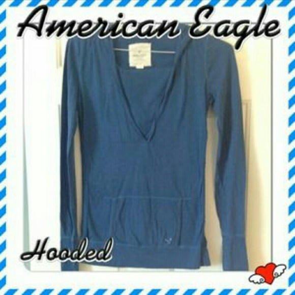 Hooded v neck
