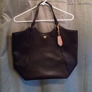 Mahogany Coach Tote