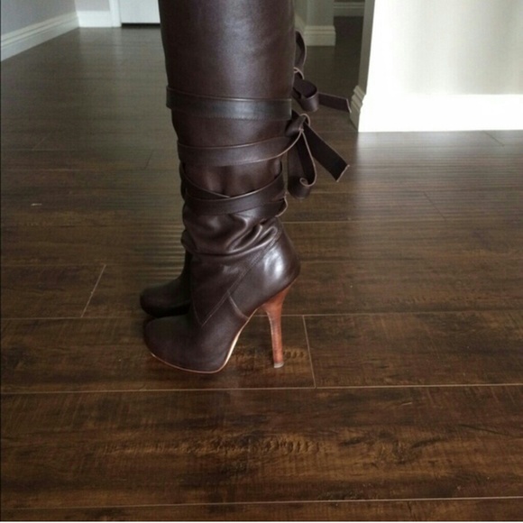 BROWN BEBE BOOTS