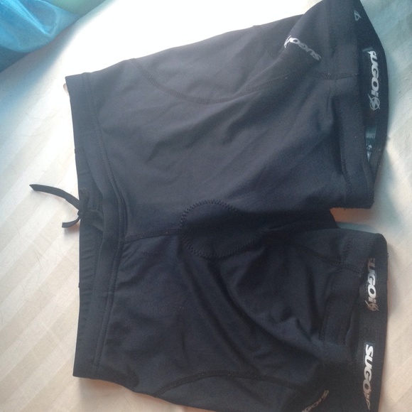 black womens biking shorts / spandex