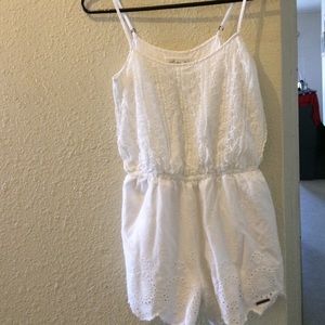 A&F white summer lace romper!