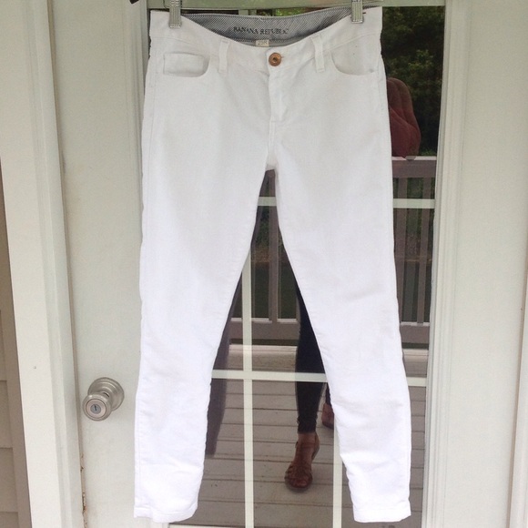 Banana Republic White Denim Pants