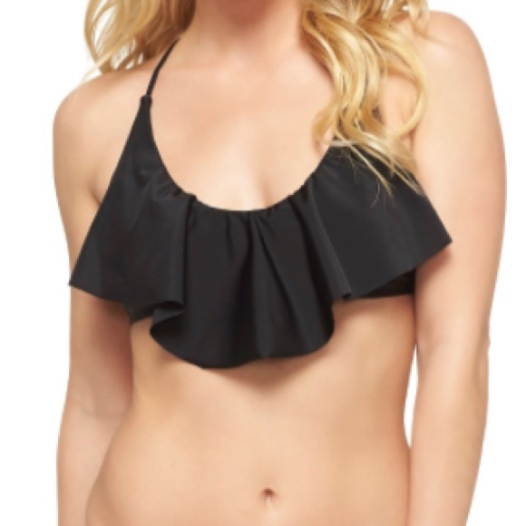 Flounce swimsuit top