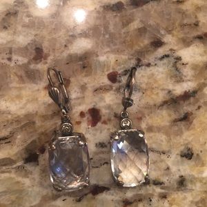 Dainty crystal drop earrings