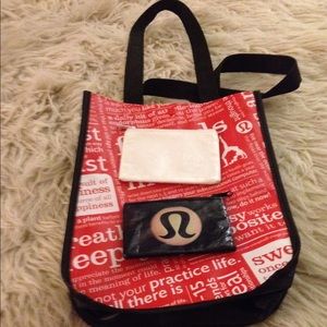 Lulu lemon bag and coin purses