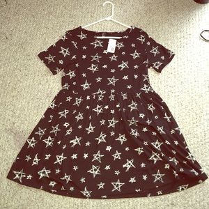 Black/Cream Short Forever 21 Dress ~ Size Large