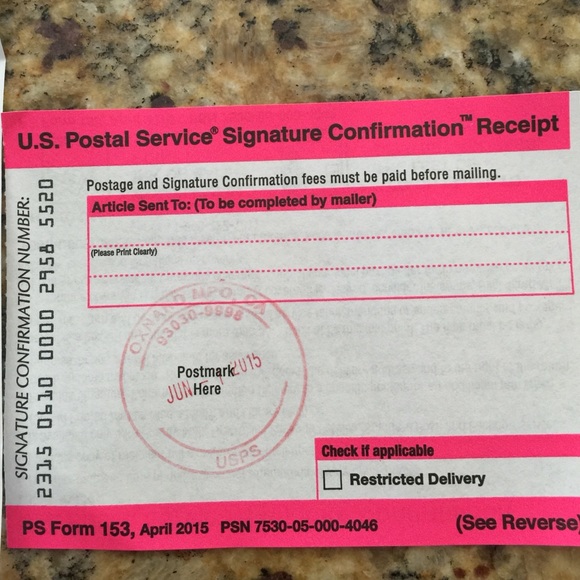 Tracking Information! - Picture 3 of 3