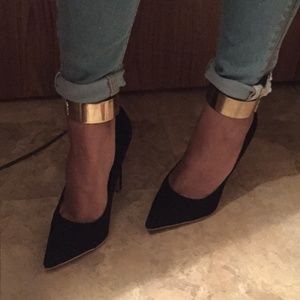 Gold Asos anklets
