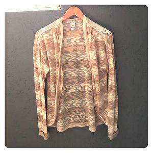 Light cardigan with lace back