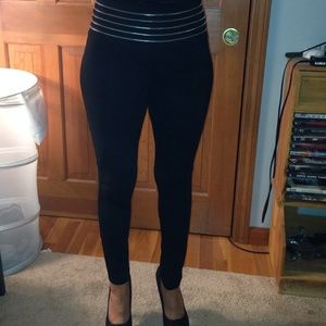 Bebe new spandex petite high waist zip legging