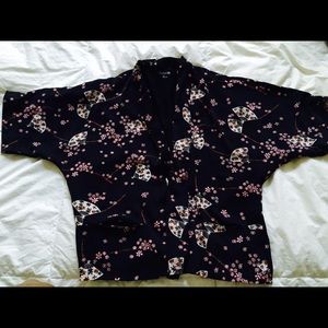 Cherry blossom kimono cardigan