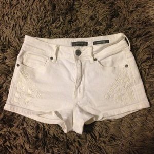 Kendal and Kylie white shorts