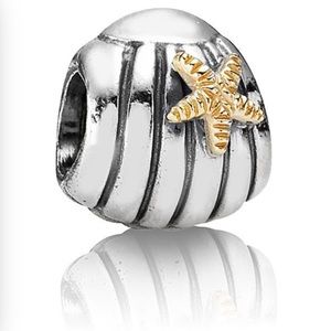 PANDORA seashell 14K GOLD charm