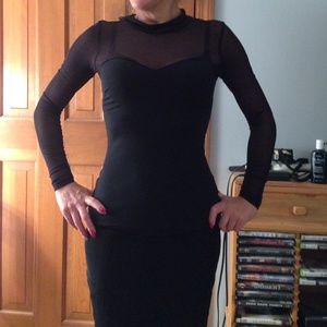 Bebe new mock mesh top