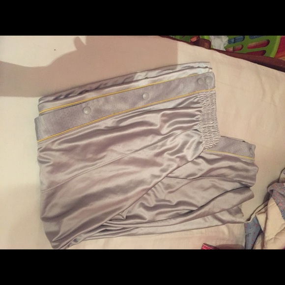 Grey button up basketball pants