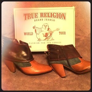 Leather/ suede 2" heel boot; never worn but old.