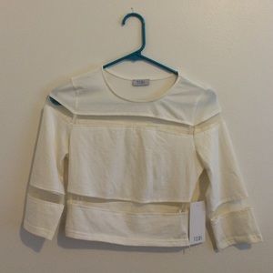 Jersey style crop top