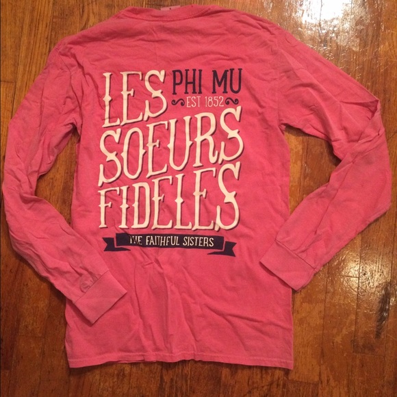 Phi Mu comfort colors long sleeve.