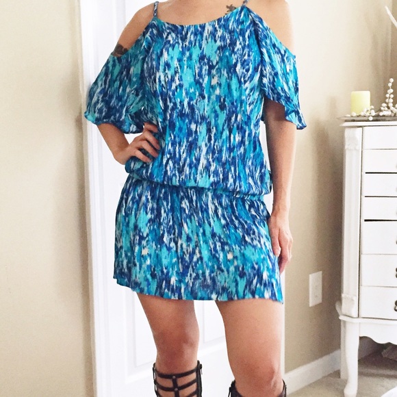 Blue casual summer dress