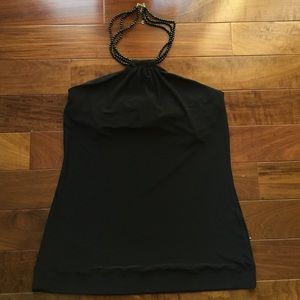 White House/ Black Market Beaded Neck Top