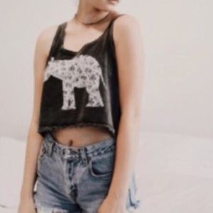 Elephant Floral Crop Top