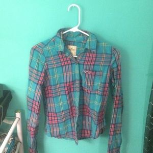 Hollister plaid shirt