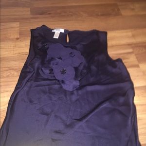 Navy sleeveless shirt
