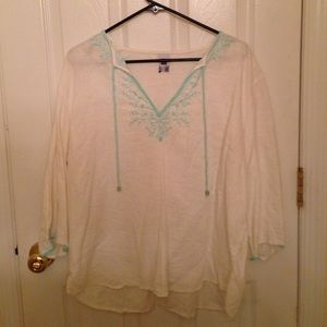 Gap large linen top/cover-up