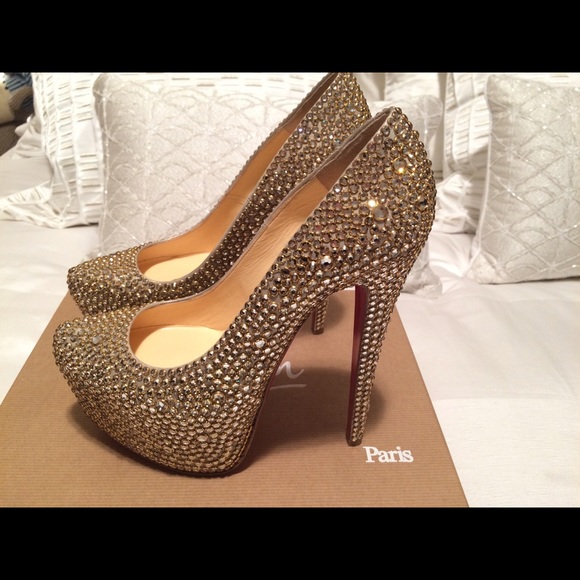 Christian Louboutin Daffodile Burma Strass 38.5 - Picture 2 of 4