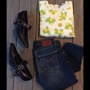 SALE! Classy Coach heels! Top & jeans also 4 sale