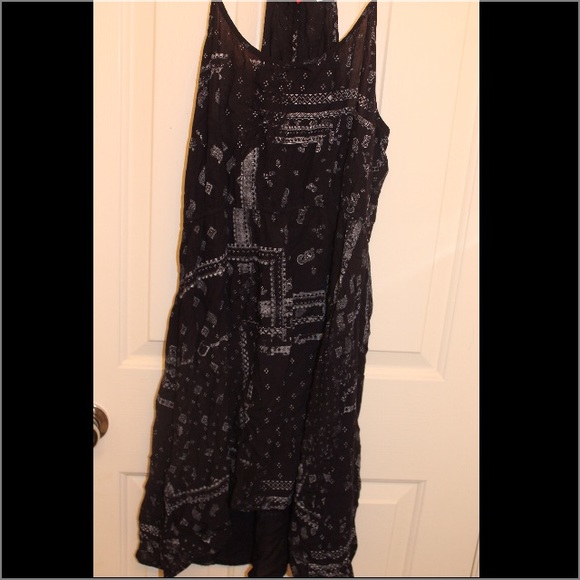 Navy Blue & White Dress