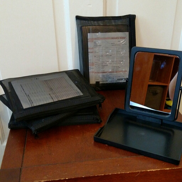 Personal mirror with stand