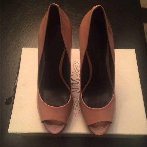 Blush pink pumps