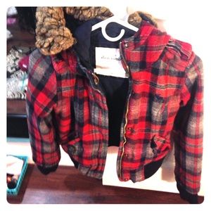 Abercrombie plaid flannel jacket