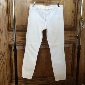 Tory Burch white denim capris size 28