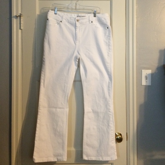 Chicos platinum WS white stretch jeans