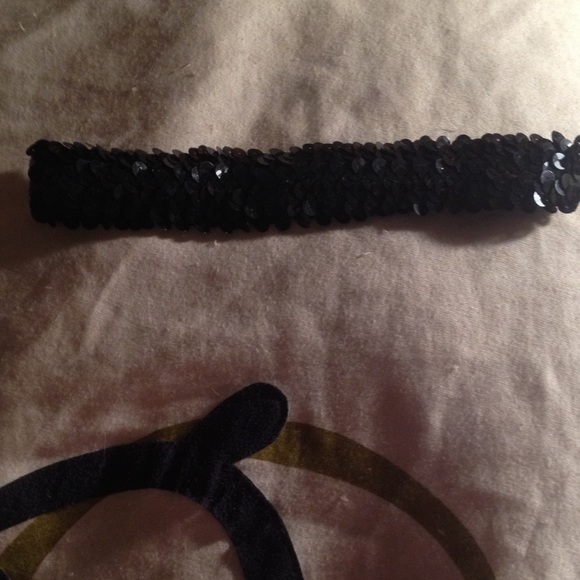 💐 bundle me 💐 black sequin elastic headband - Picture 2 of 2