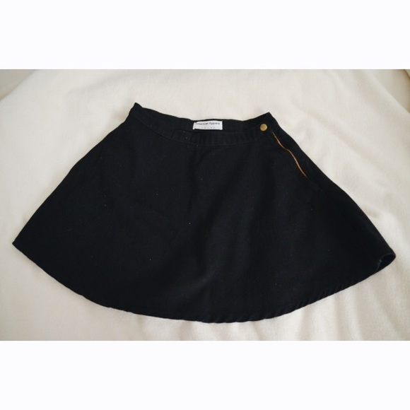 American Apparel black circle skirt