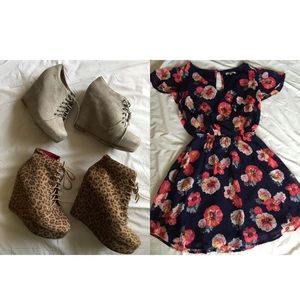 Wedges and floral dress (ON HOLD)