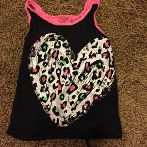 Cheetah heart tank top