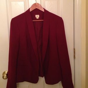 Loft wine color blazer size 14