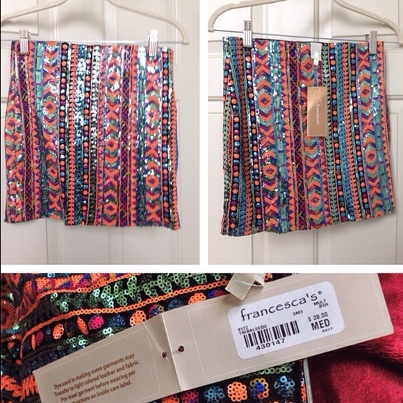 Francesca's Collections Dresses & Skirts - Sequin Mini Skirt