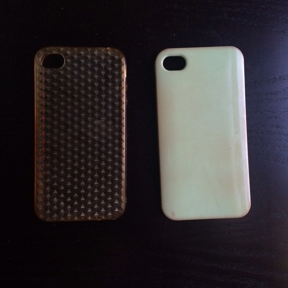 2 flexible plastic iPhone 4/4S cases